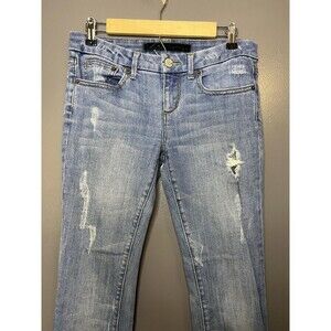 Refuge Bootcut Jeans Juniors 5R Med Wash Blue Distressed Stretch Denim